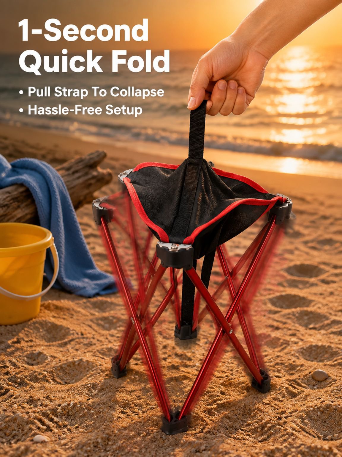 Mini outdoor folding stool