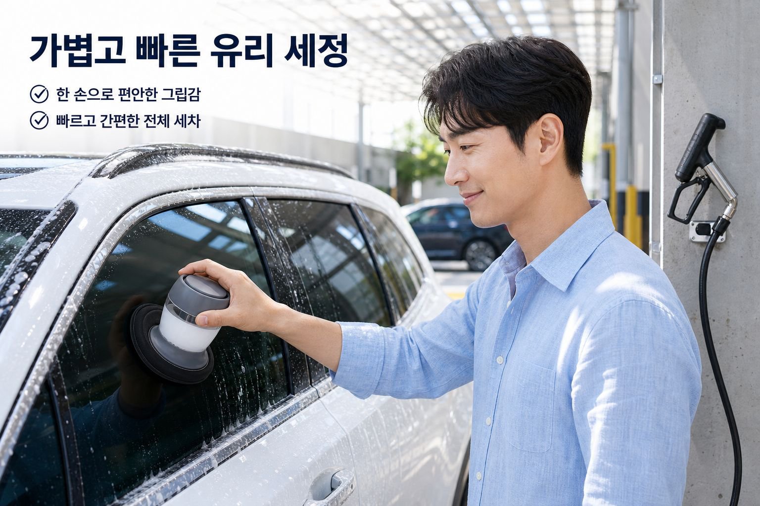 자동차 유리 오염막 클리너