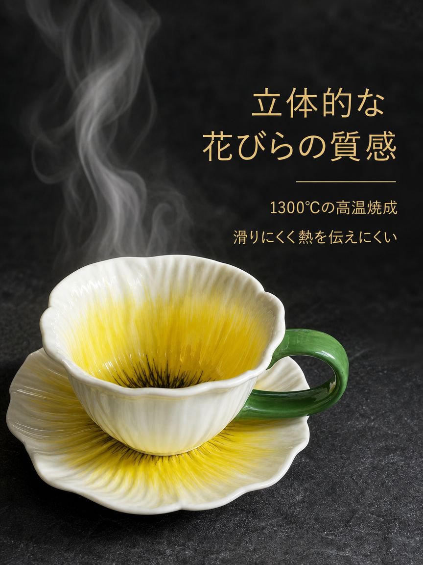 陶器のコーヒーカップ