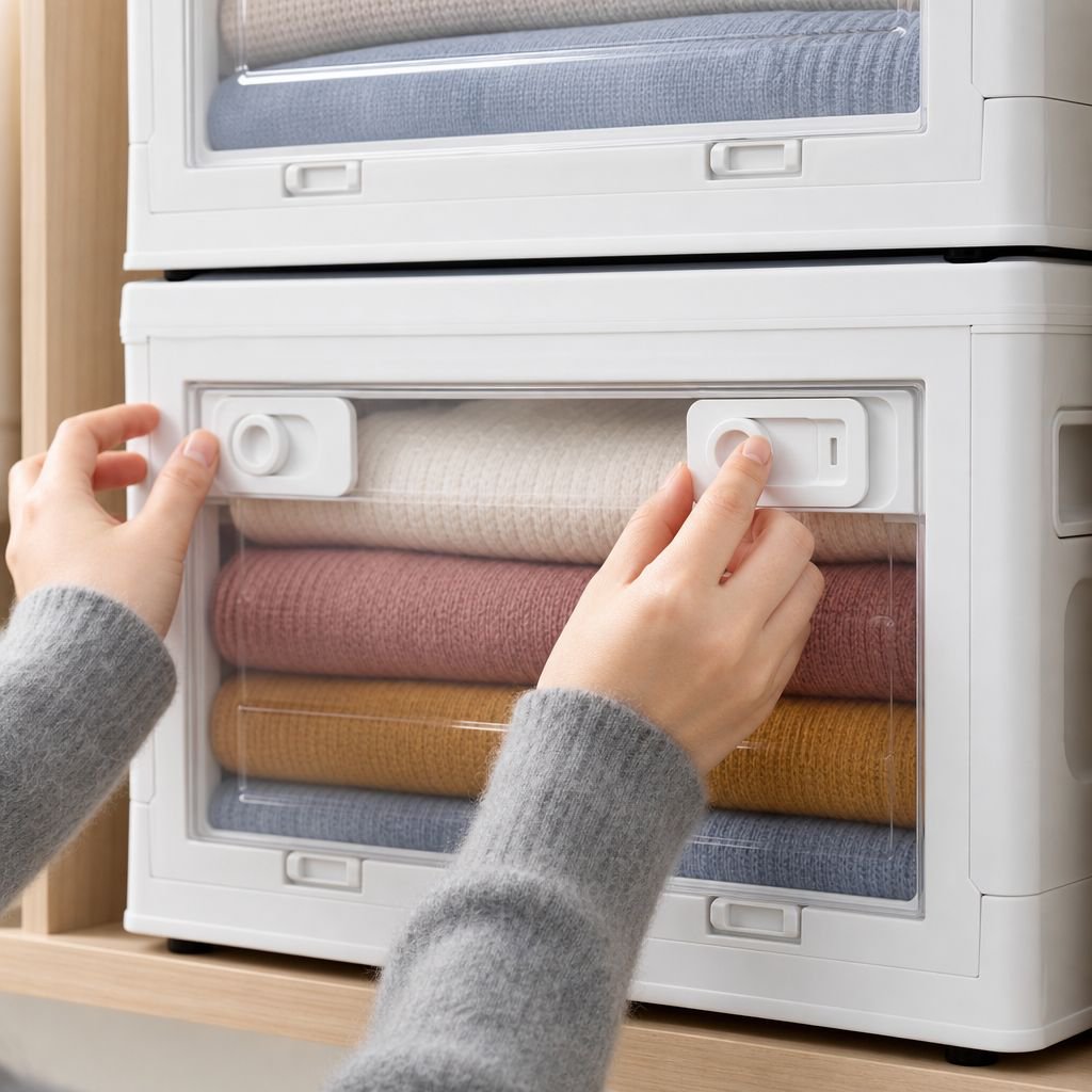 No installation required foldable storage bin