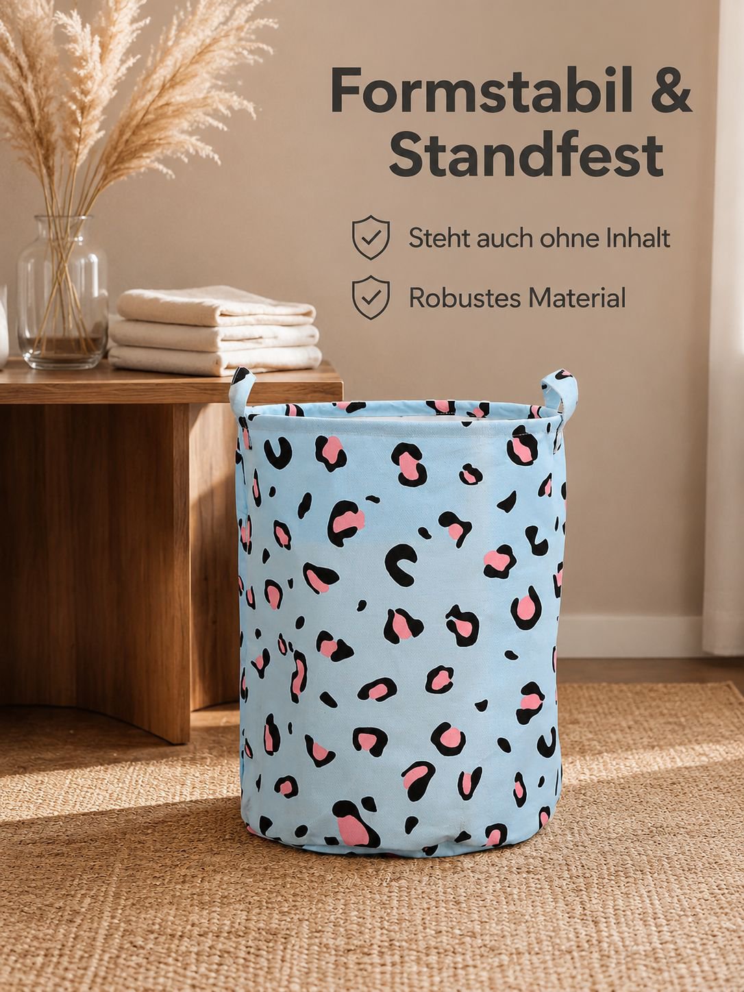 Wasserdichter Stoff-Wäschekorb
