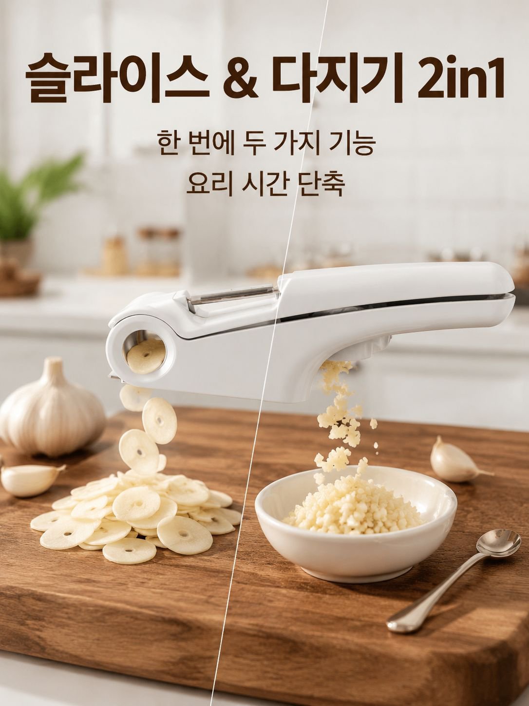 주방 다용도 마늘 슬라이서 마셔