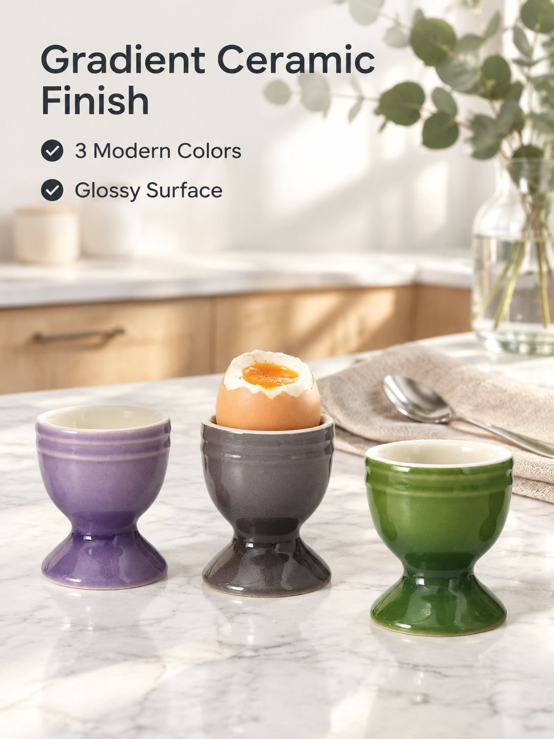 Round Shaped Egg Holder with Stand