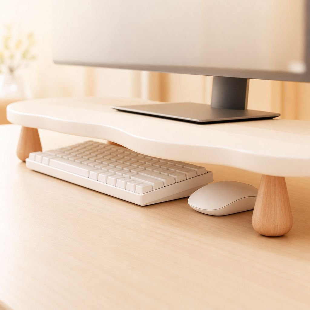 Monitor Stand Riser Desktop Storage Rack for Office Desk