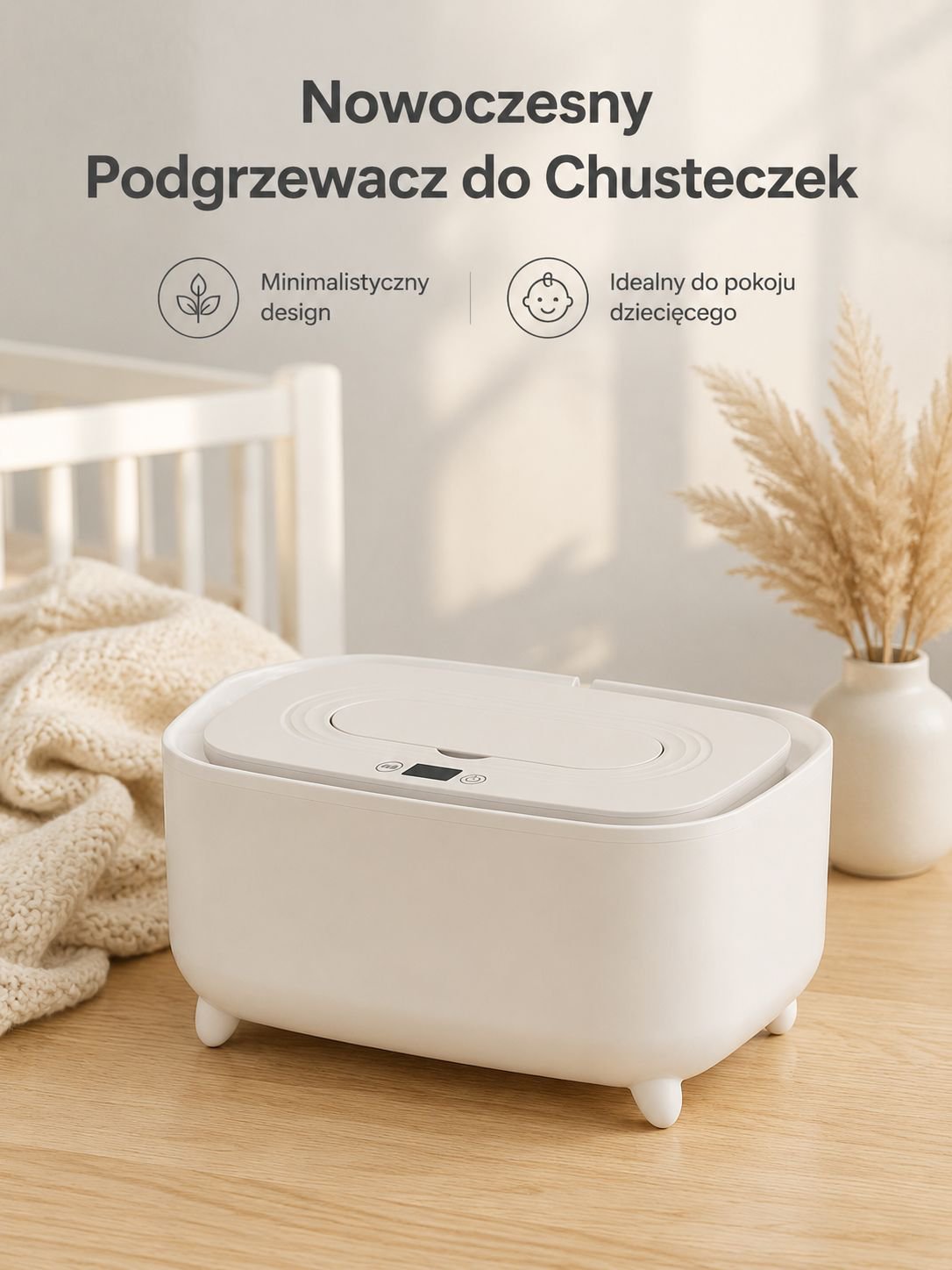 Nowe chusteczki nawilżane dla niemowląt pudełko izolacyjne podgrzewacz dla noworodków inteligentnie 