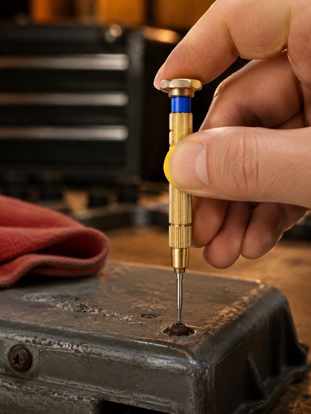 Magnetic screwdriver bits for secure and efficient fixing