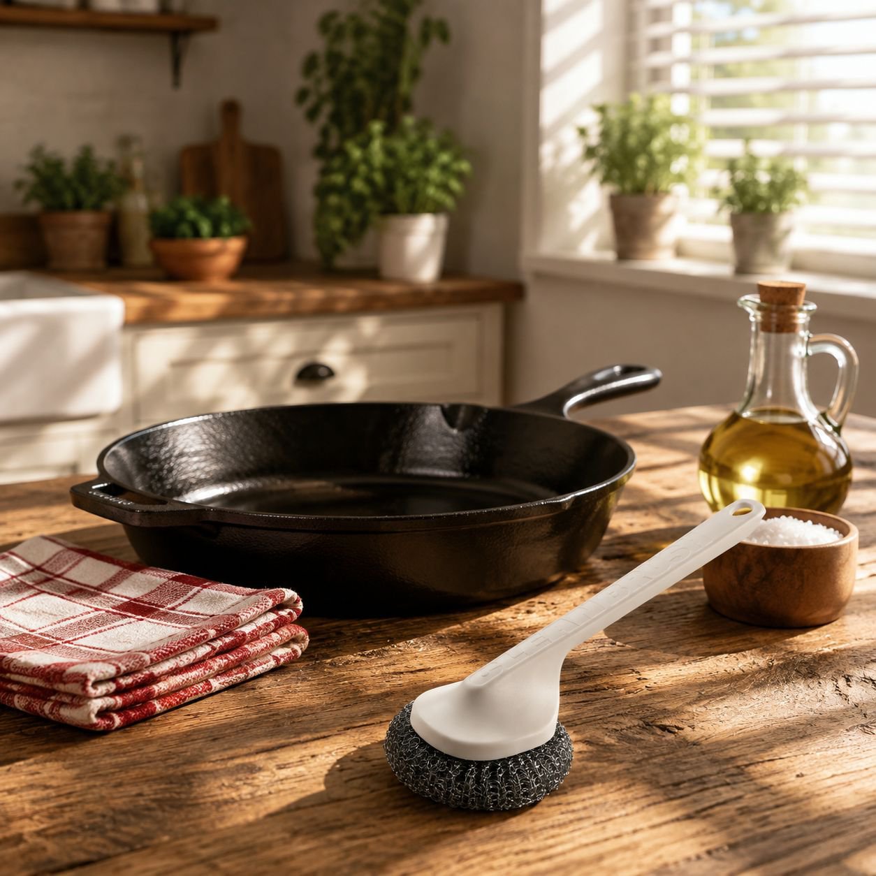 Estropajo duradero para superficies difíciles de la cocina