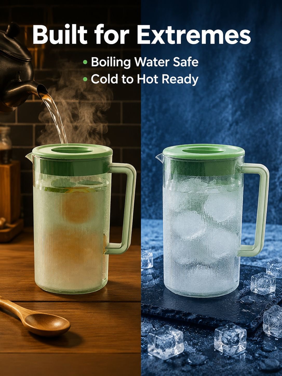 Large capacity heat-resistant cold water kettle, household juice bucket