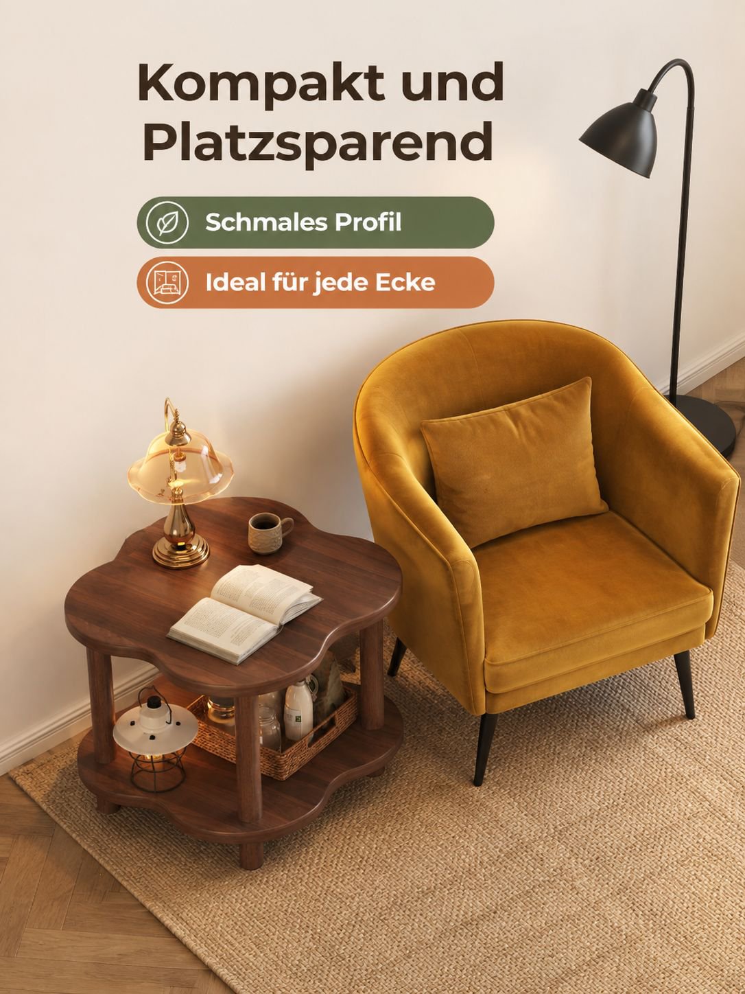 Wohnzimmertisch mit eleganter Oberfläche