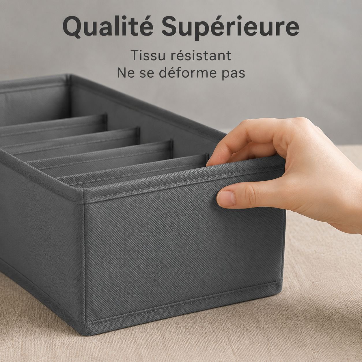 Boîte de rangement compartimentée pour sous-vêtements