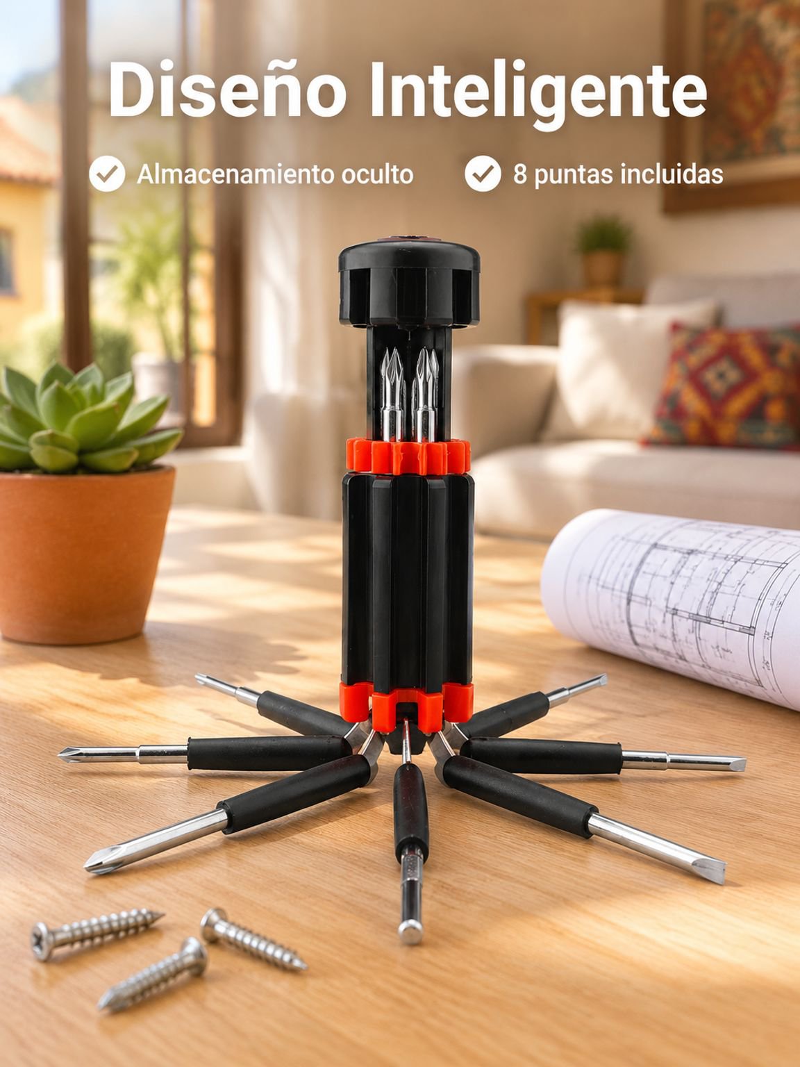 Destornillador Phillips Multifuncional 8 en 1