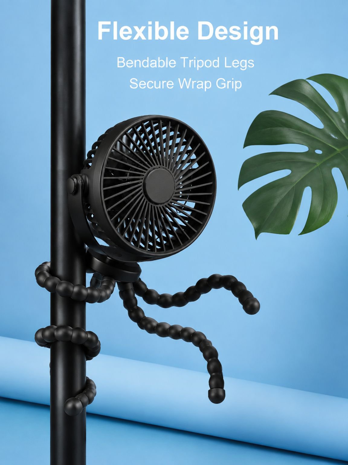 Desktop Fan Long Life Universal Octopus Fan Lasts All Day Portable Outdoor Wind Mute