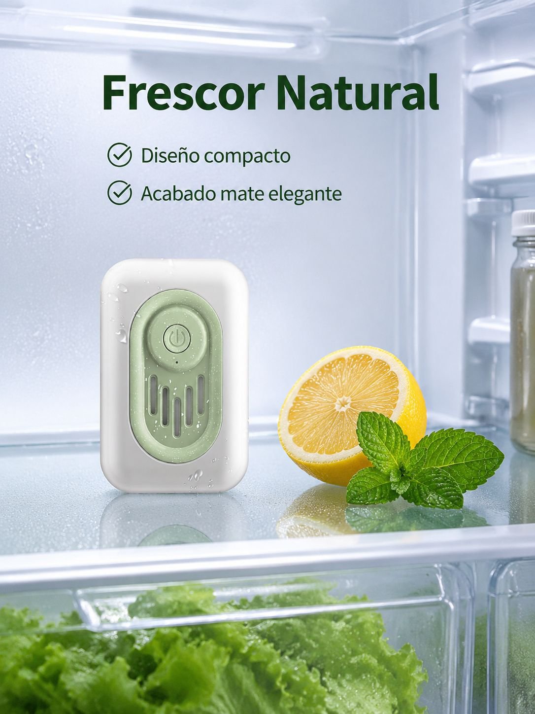 Household refrigerator deodorizer and sterilizer