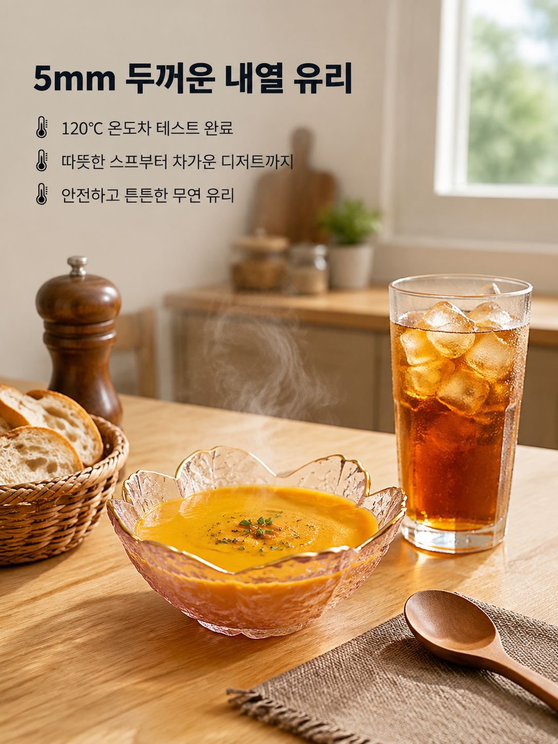 벚꽃 모양 샐러드 그릇