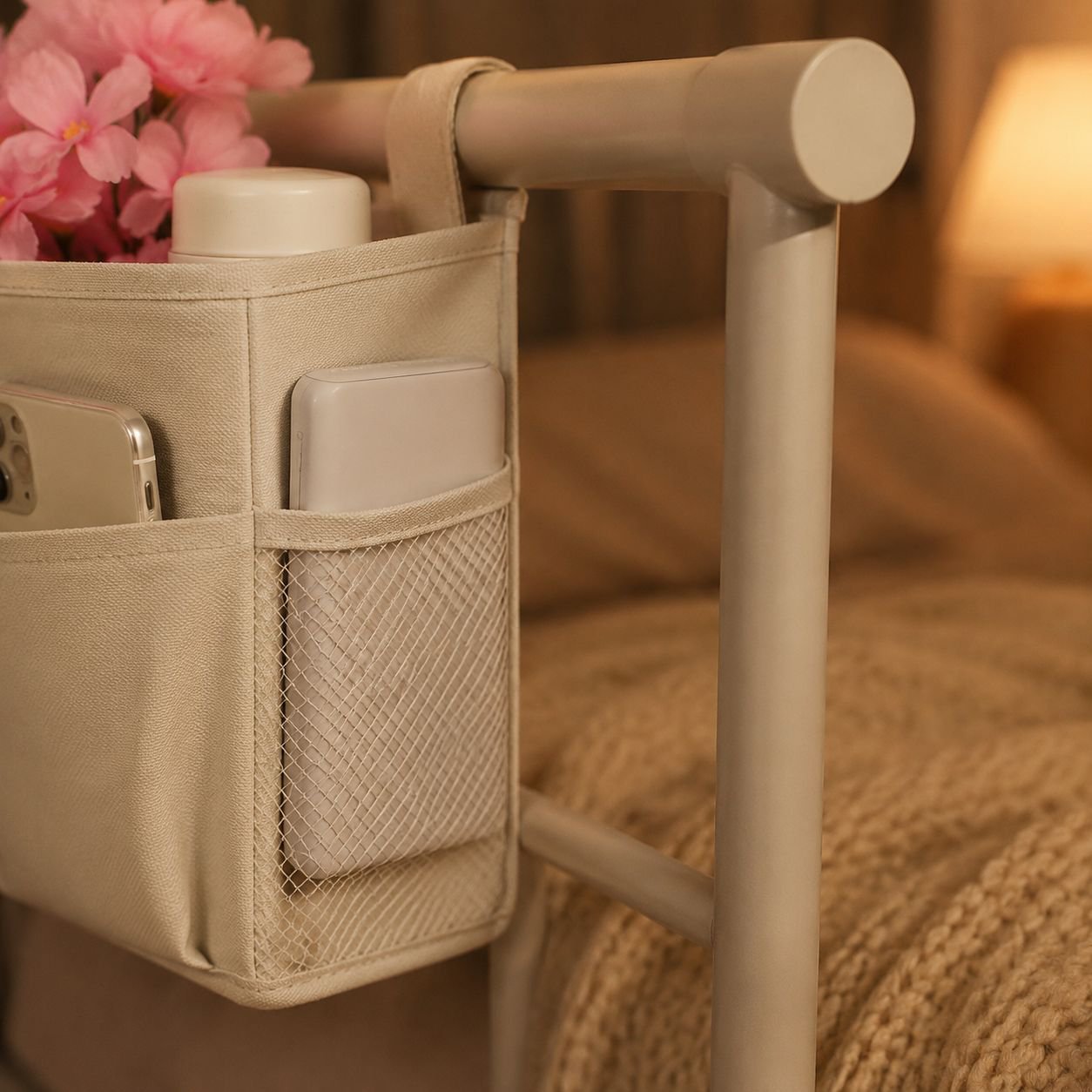 Stroller with attached storage organizer