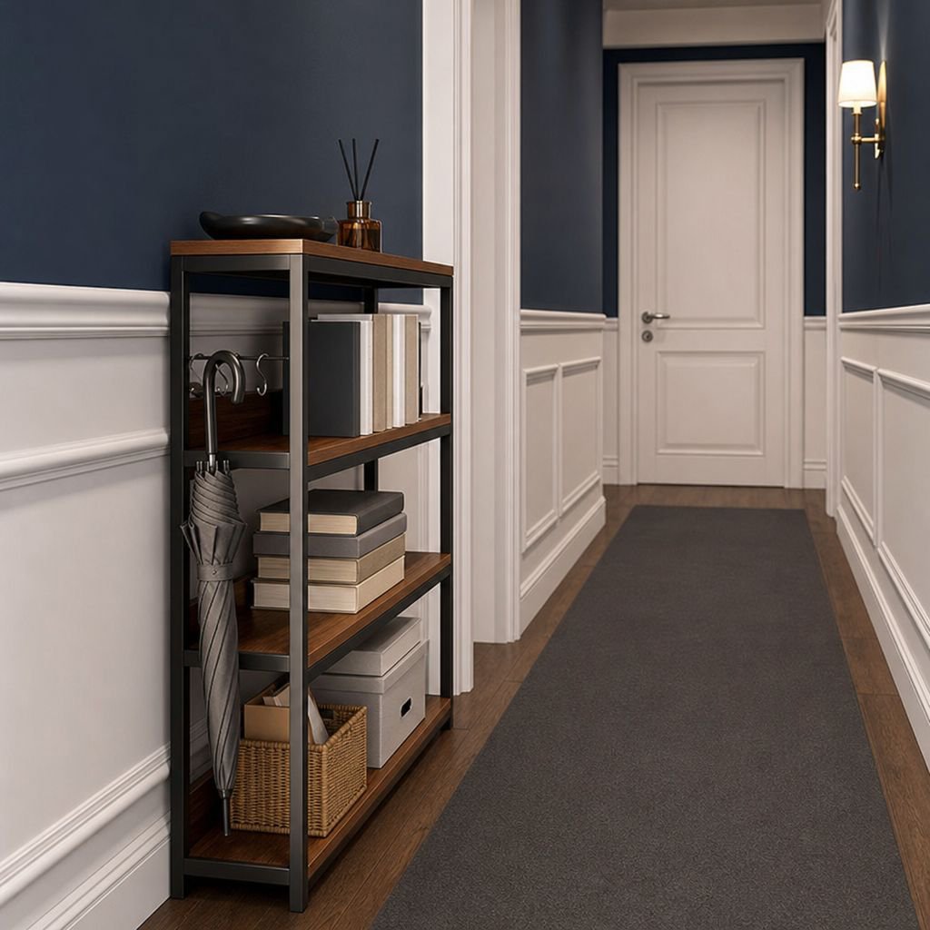 Modern storage rack for books and decor