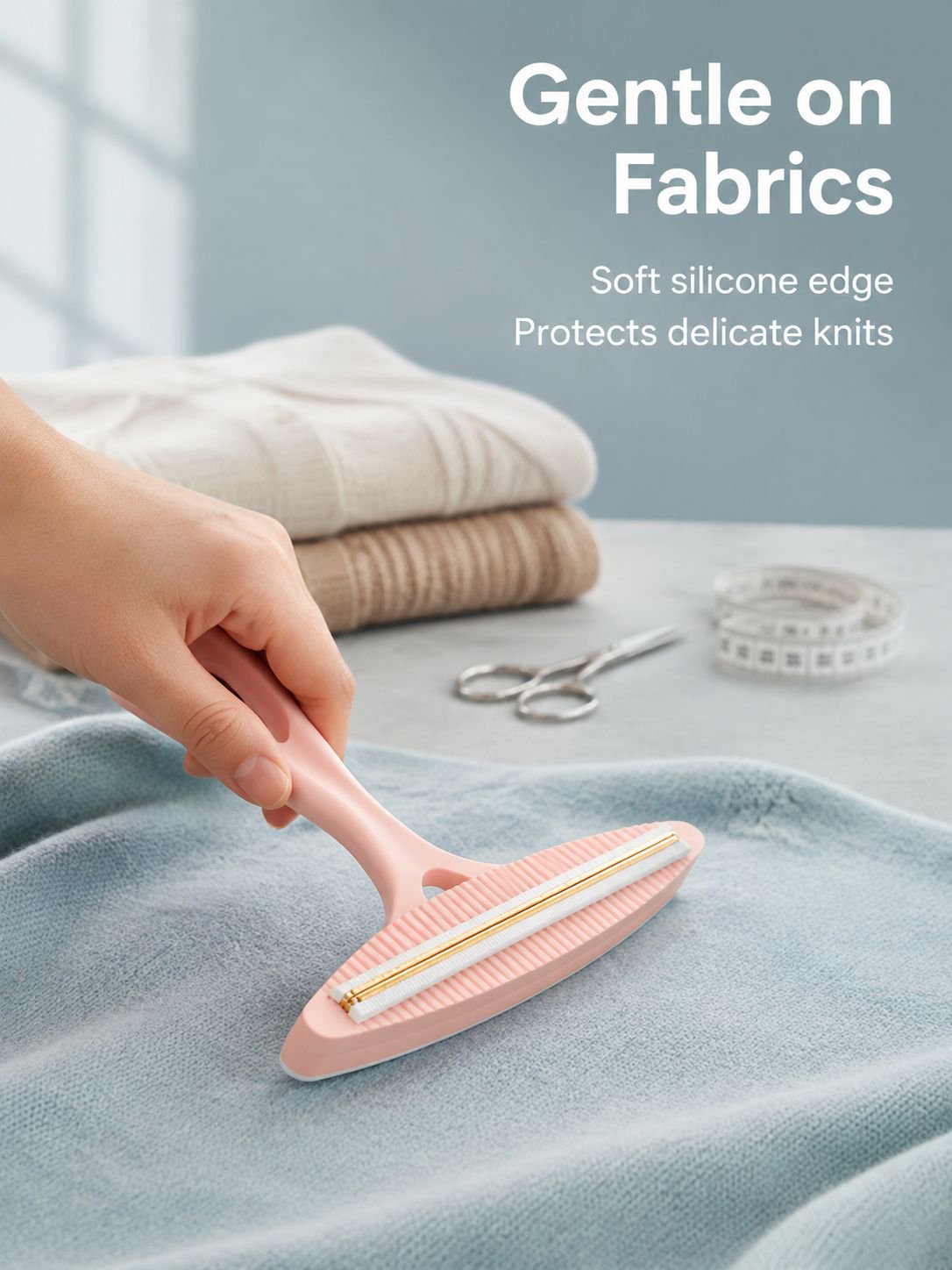 Multifunctional lint remover on different fabrics
