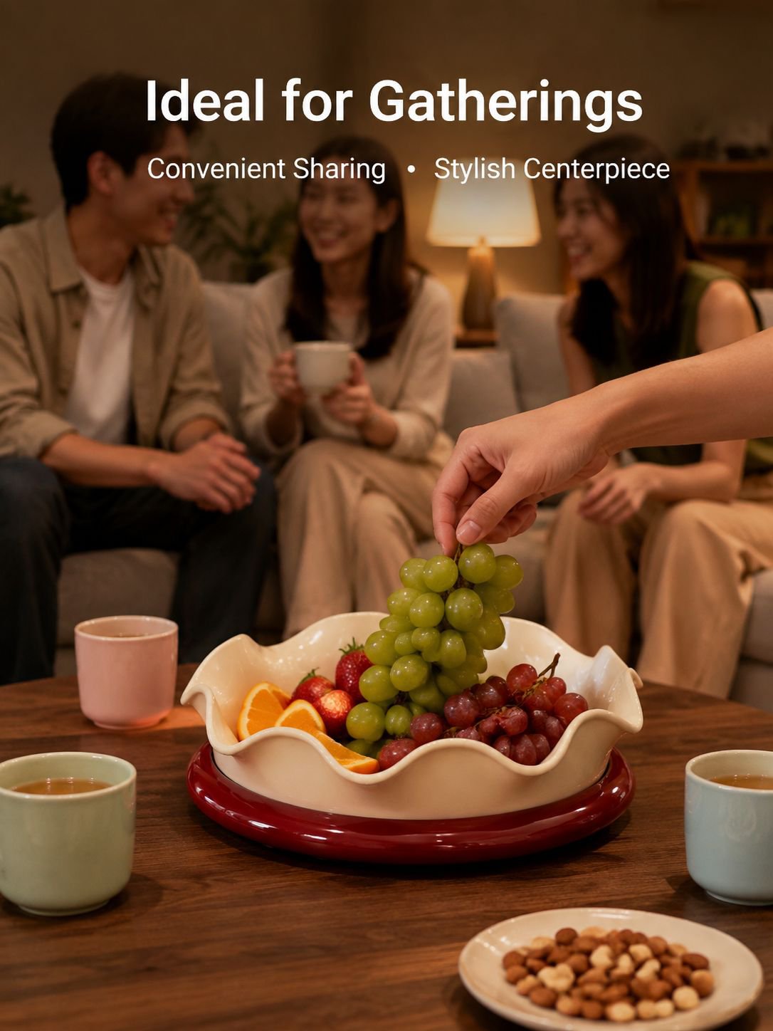 Rotatable Fruit Plate