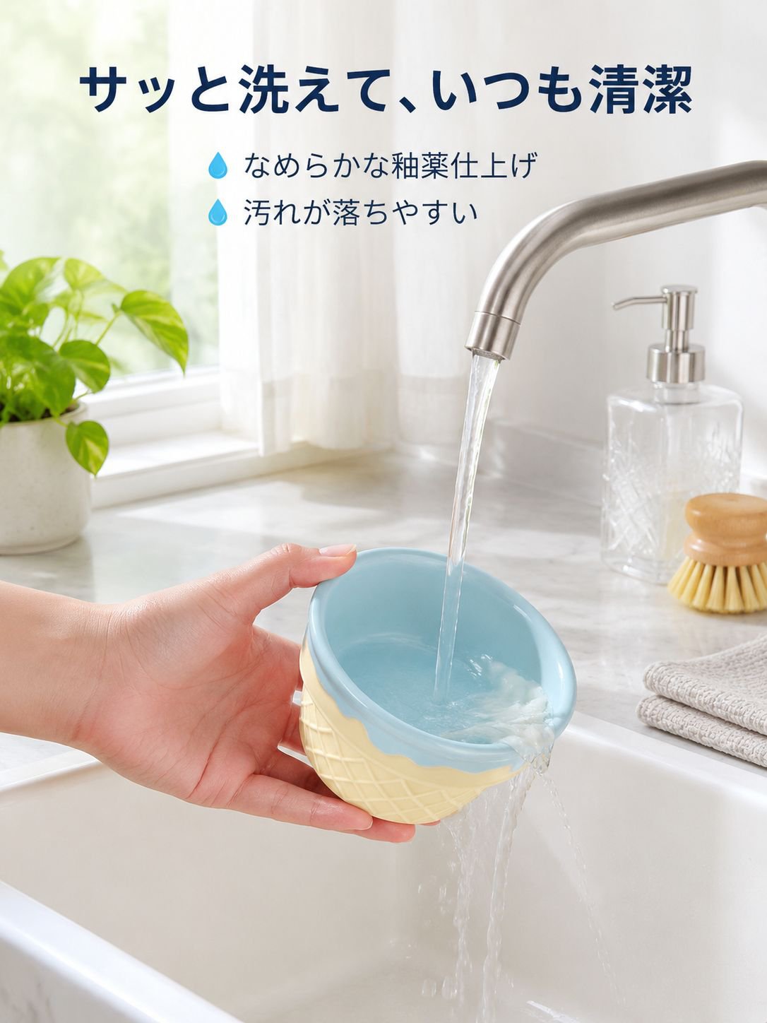 かわいい陶器の食器