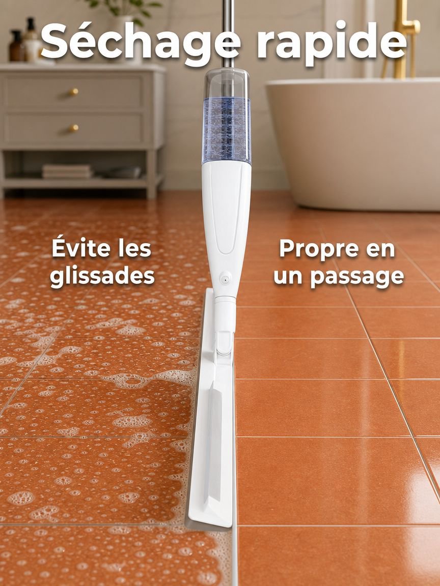 Balai silicone avec grattoir pour enlever l'eau et la saleté
