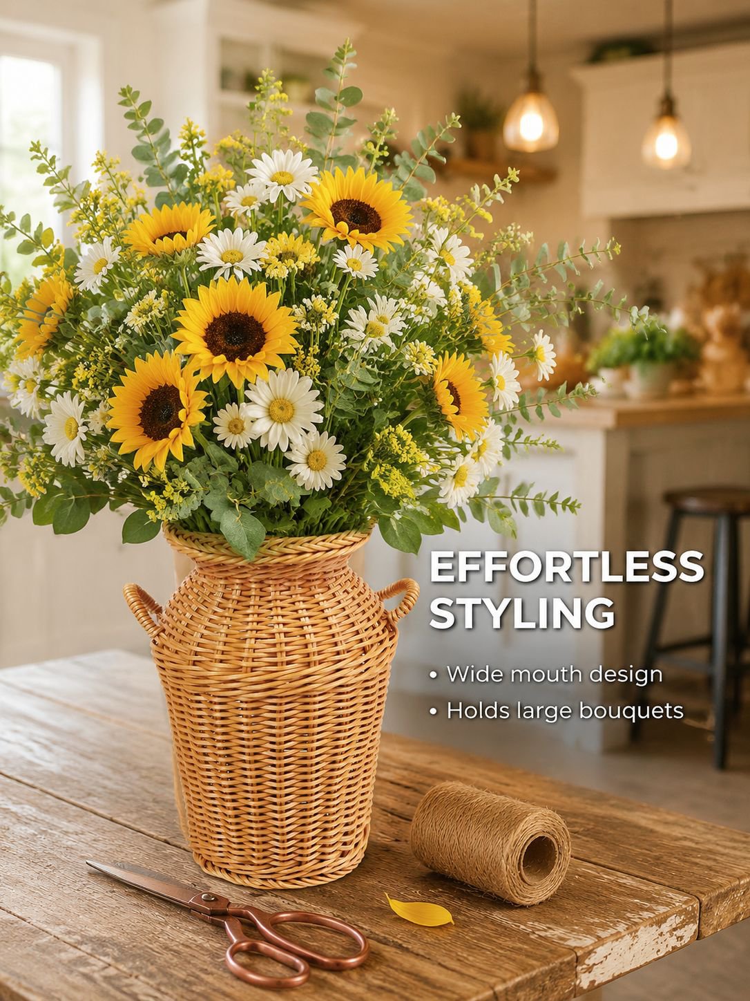 Home Imitation Vine Weaving Vase Flower Arrangement Device