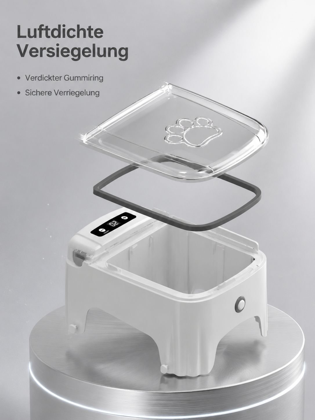 Automatischer Futterautomat mit integriertem Sensor