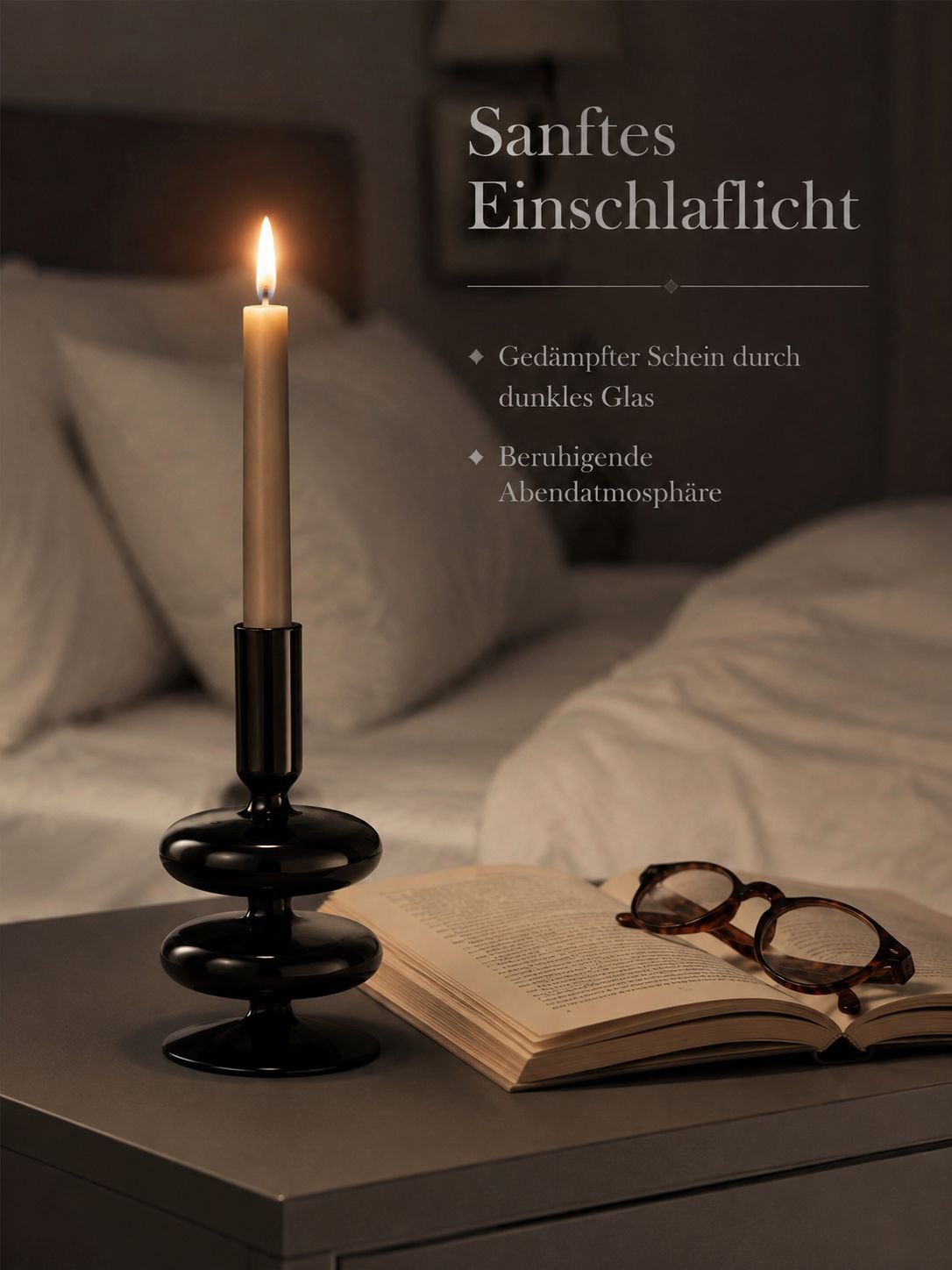 Kerzenhalter als Tischdekoration