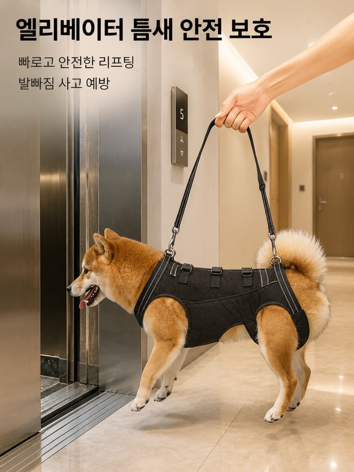 강아지 케어 멜빵 노견 전용