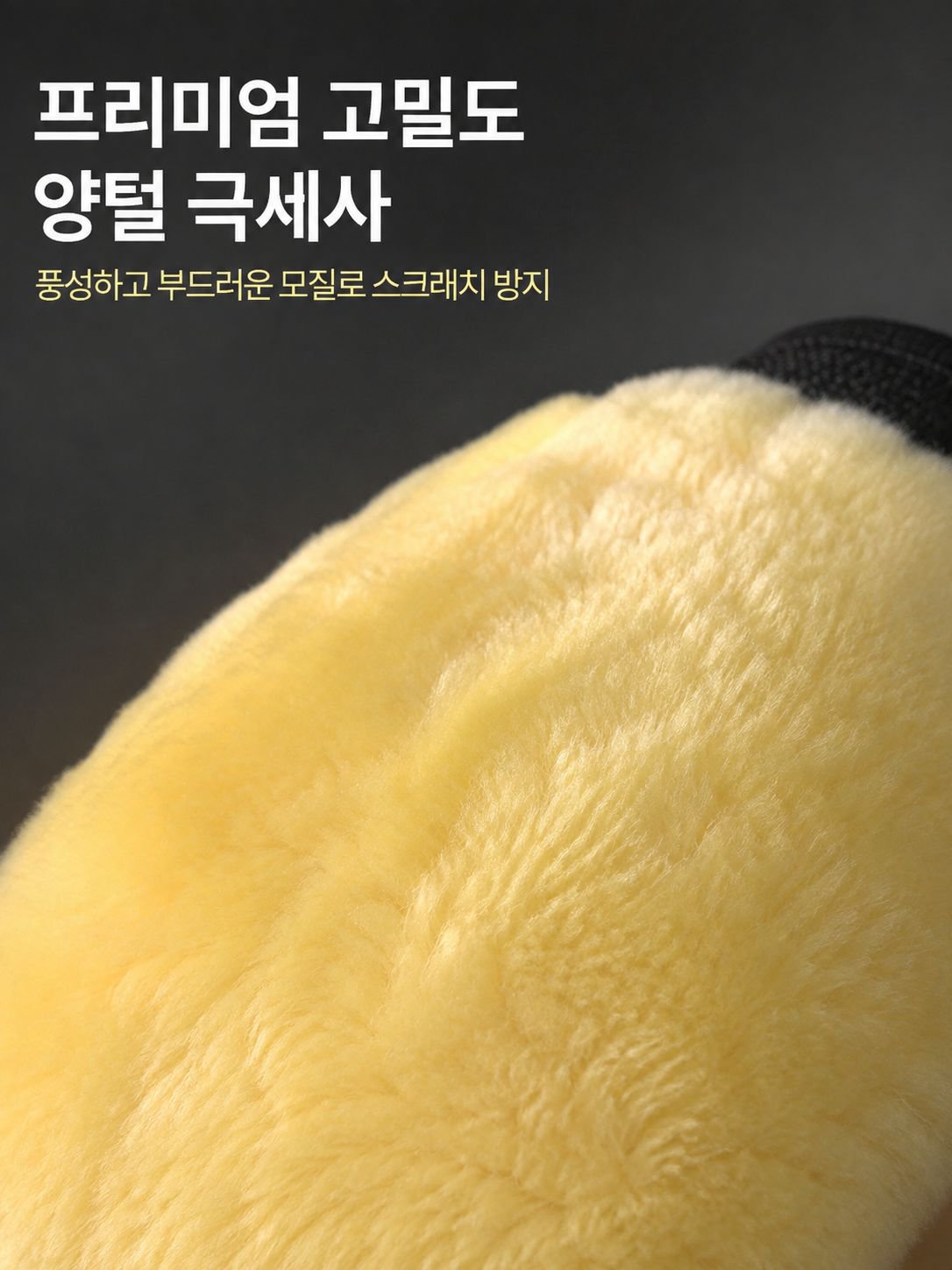 두꺼운 양모 세차 장갑 전면 이미지