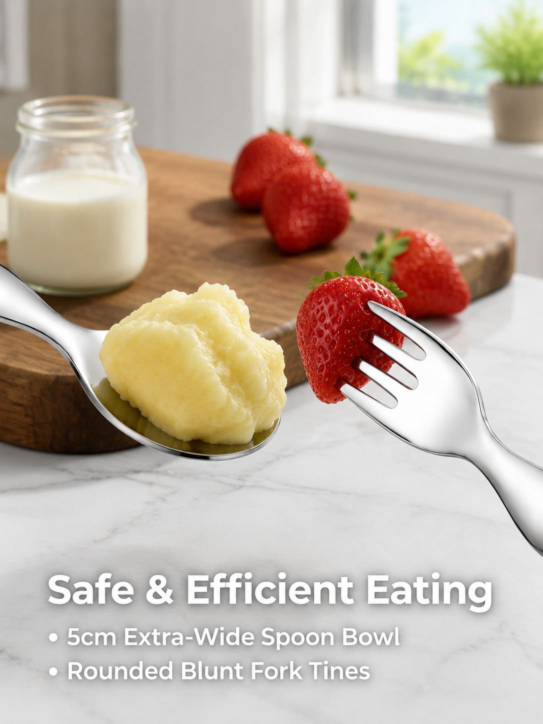 Short Handle Fork and Spoon Set