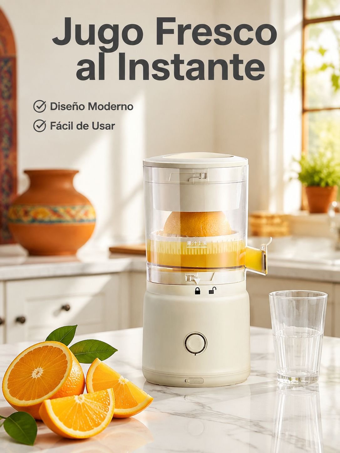  Exprimidor inalámbrico multifuncional totalmente automático