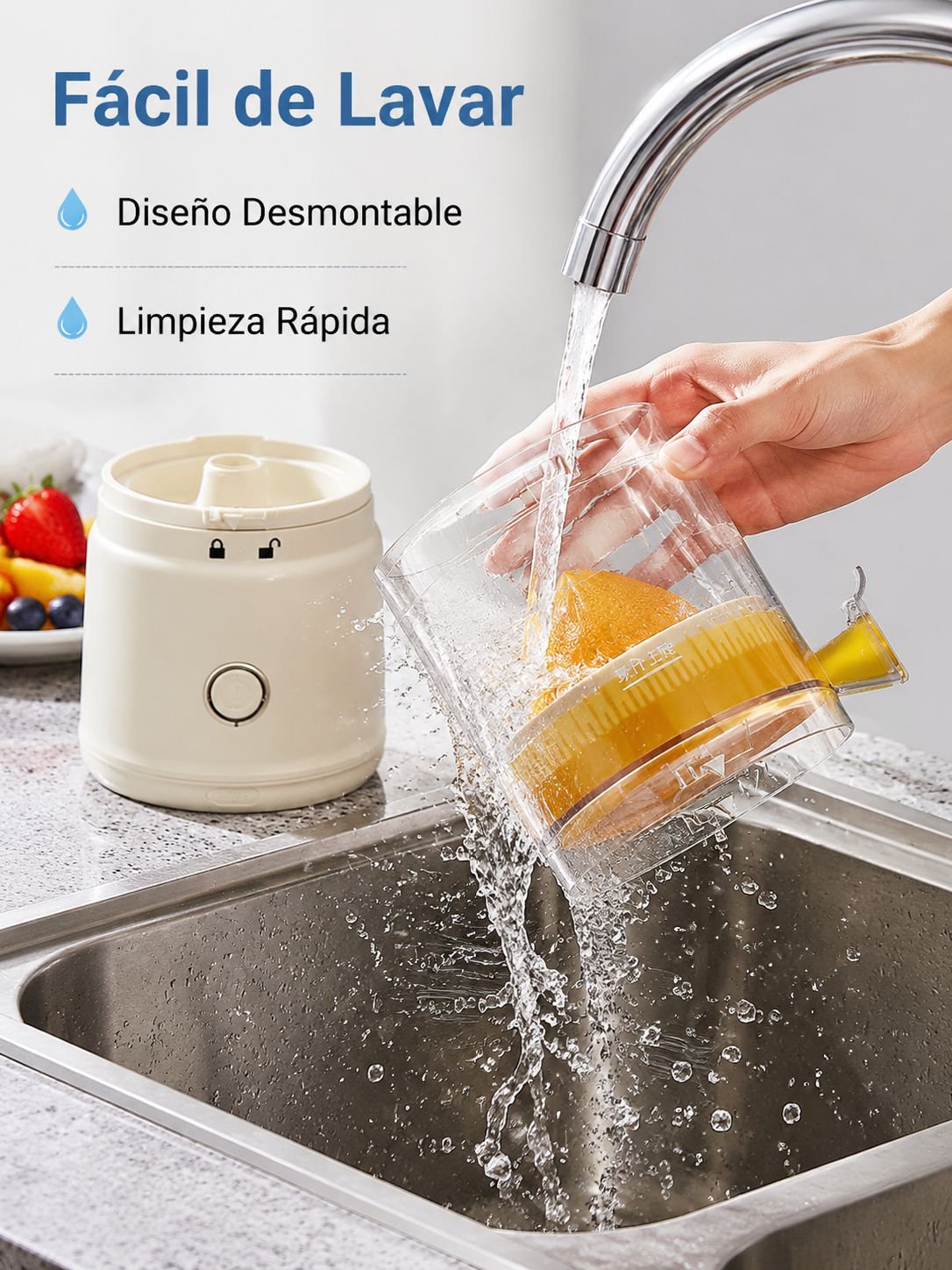  Exprimidor inalámbrico multifuncional totalmente automático