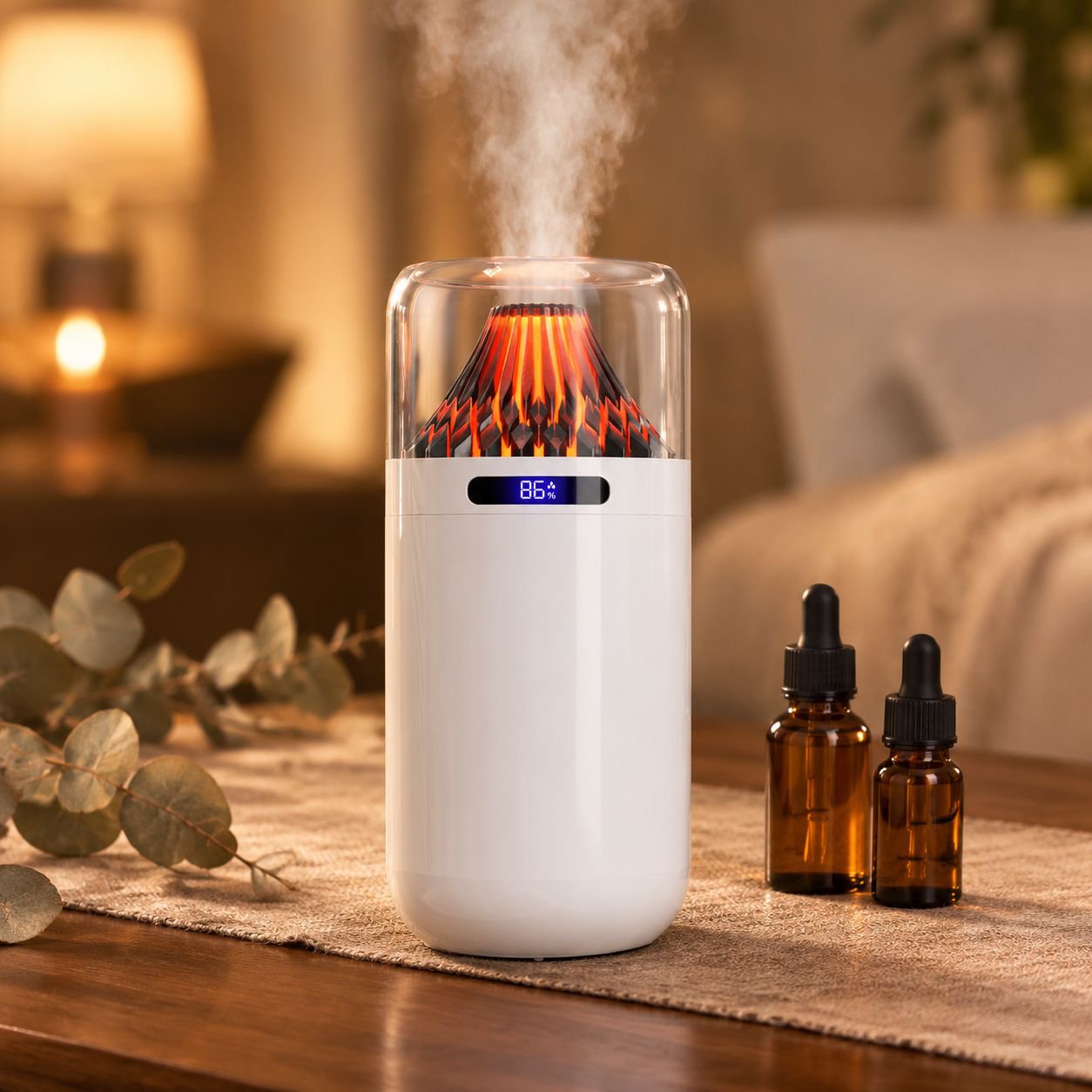 Silent Desktop Humidifier for Home and Office with Aromatherapy Function
