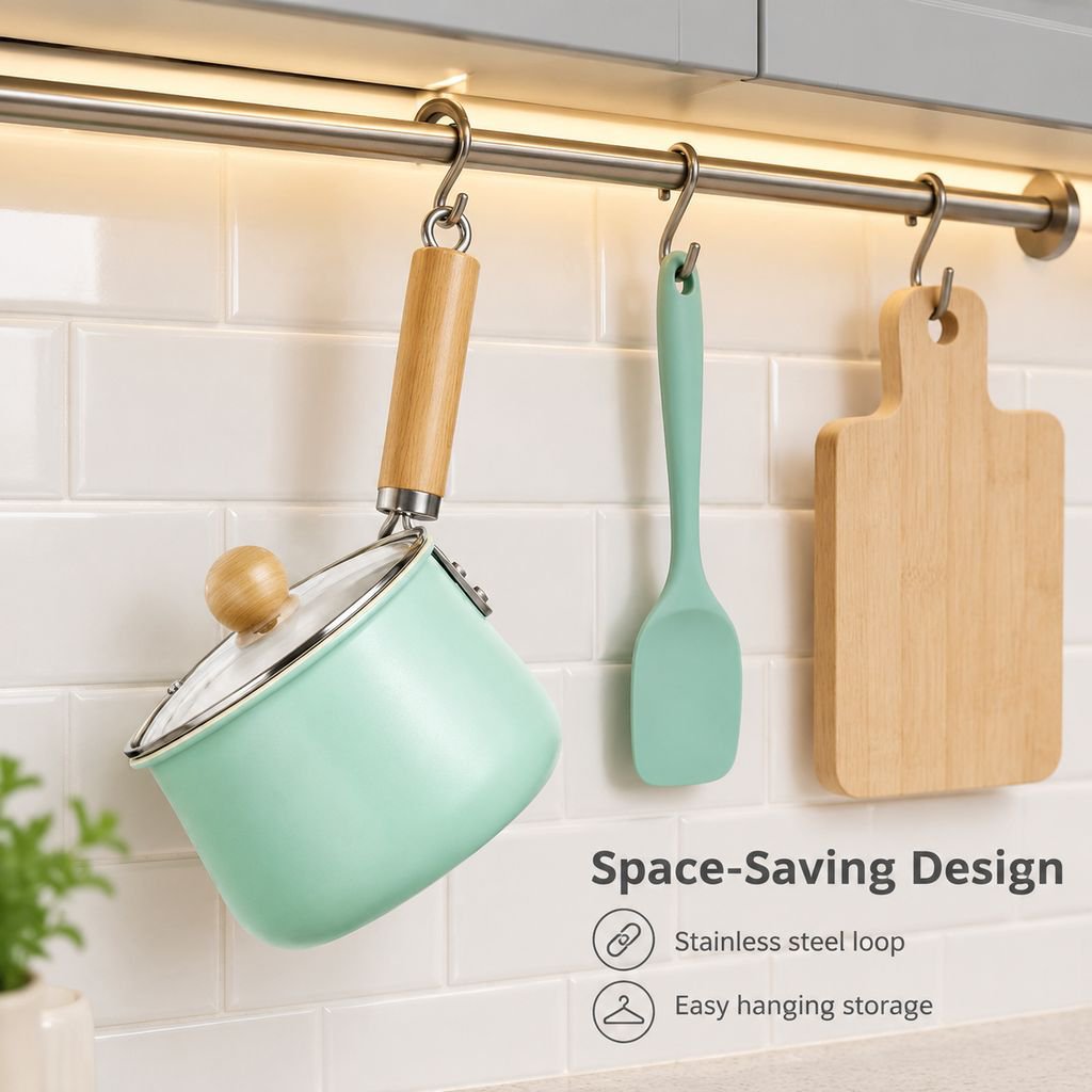 Double-Sided Ceramic Non-Stick Milk Pot