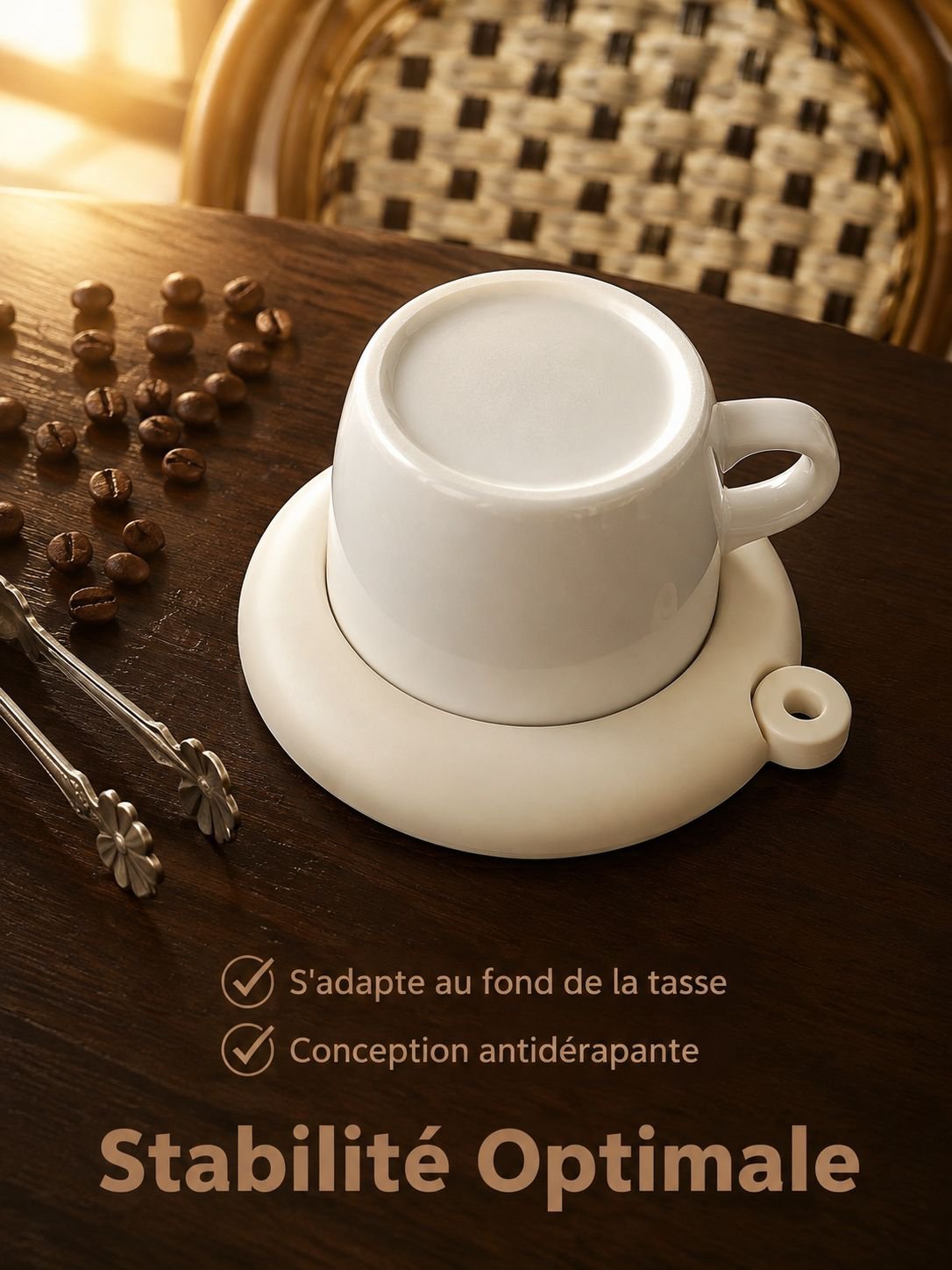 Dessous-de-plat antidérapant en silicone