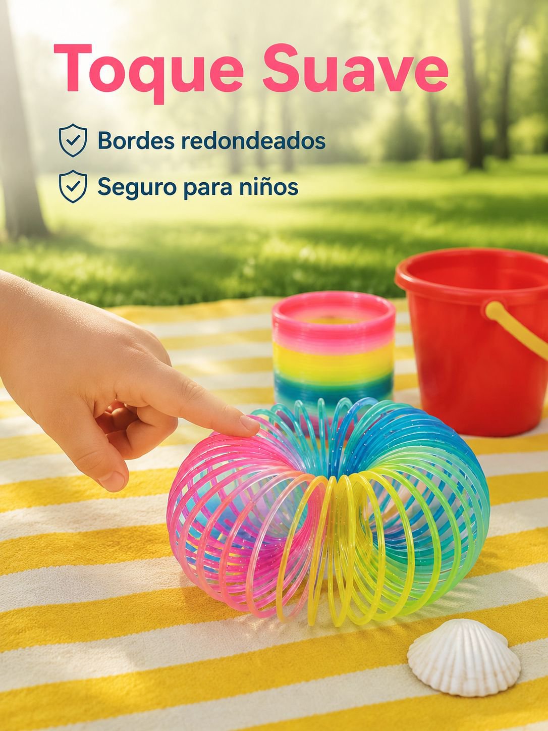Juguete de anillo arcoíris de primavera