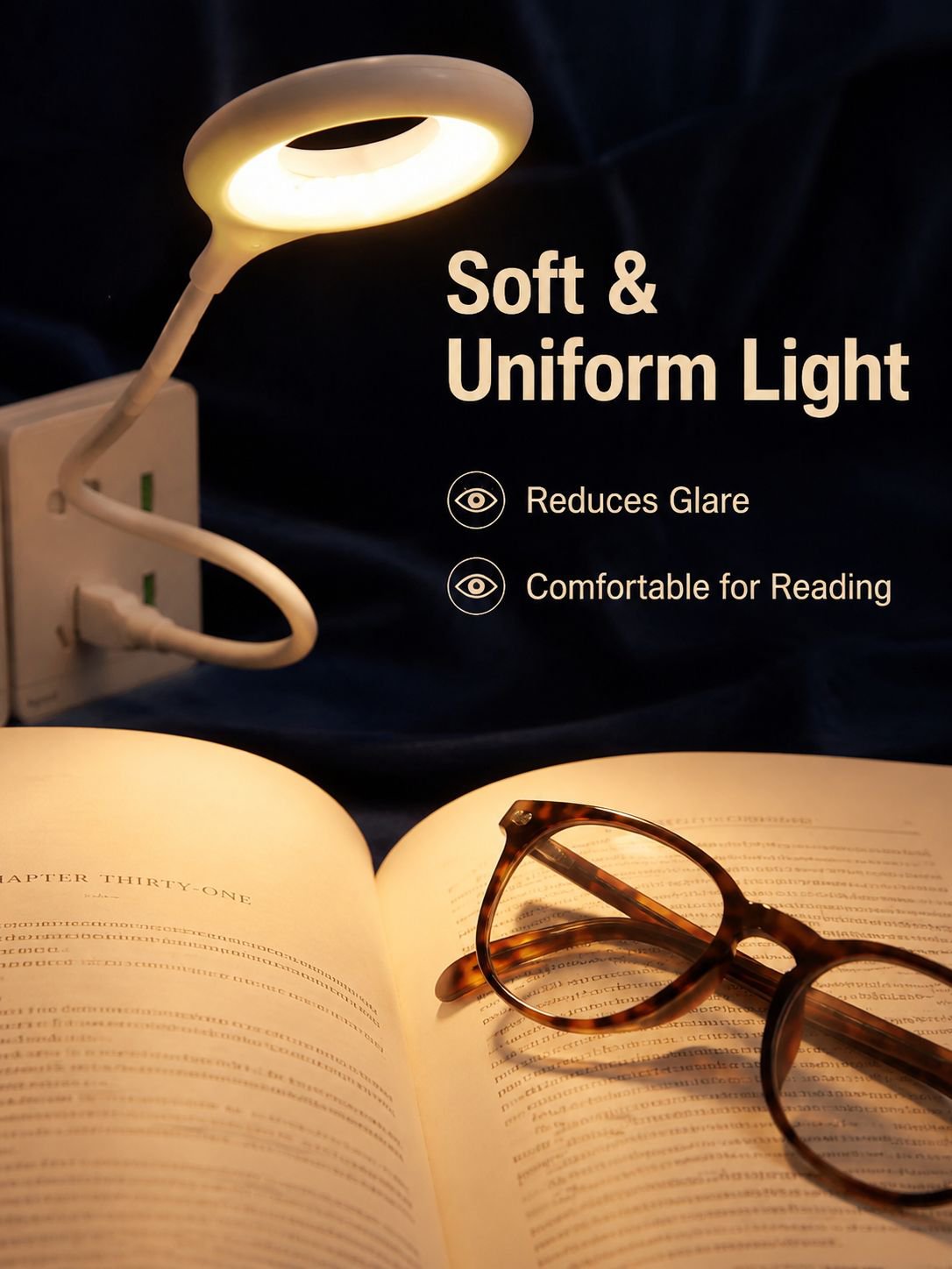 Smart voice-activated portable night light