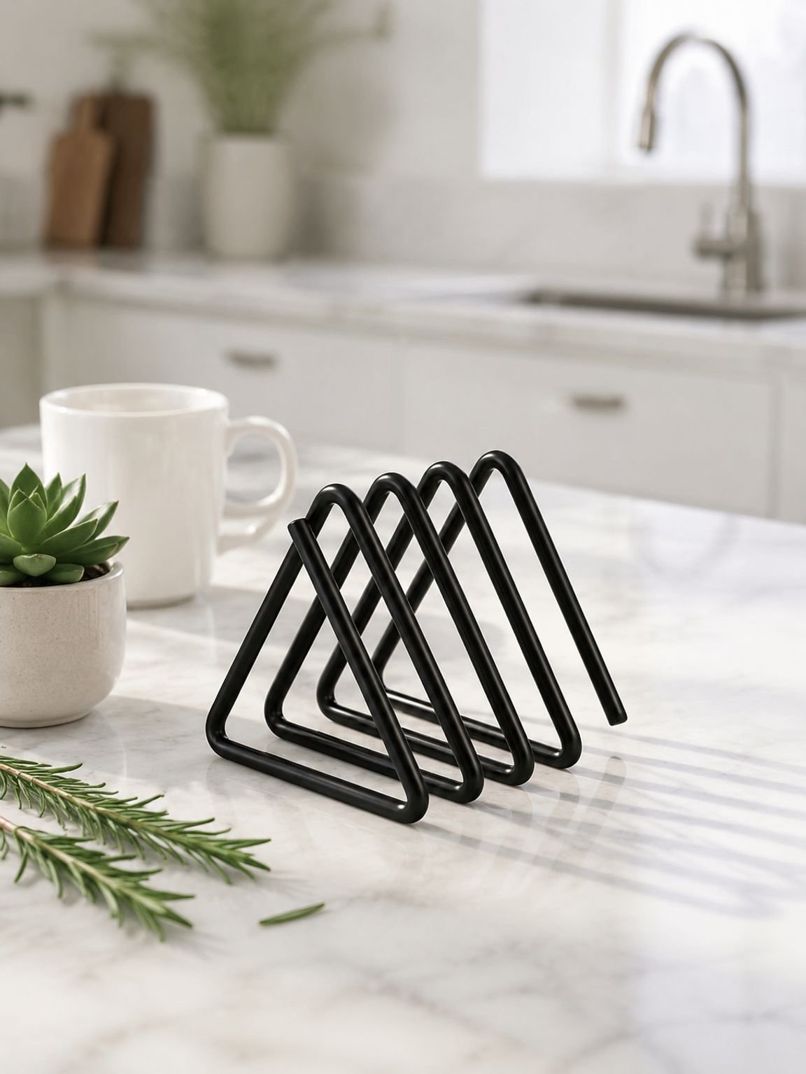 Multi-Functional Cutting Board Organizer Rack
