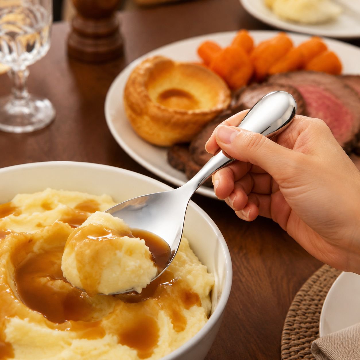 Large Nonstick Stainless Steel Household Canteen Spoon