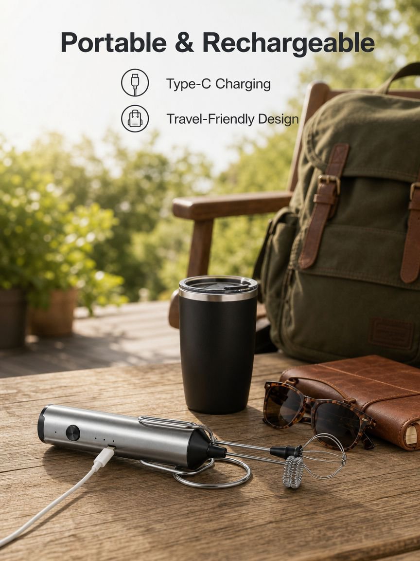 New Portable DIY Coffee & Milk Frothing Smart Electric Milk Frother