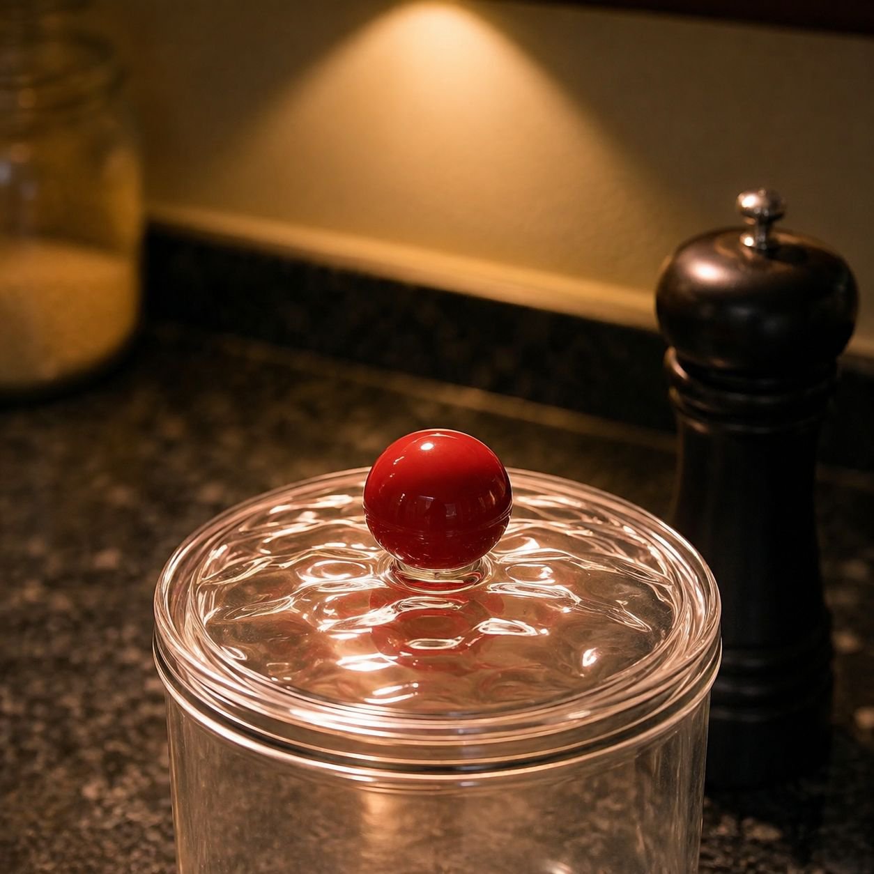 Close-up of airtight seal on food storage container