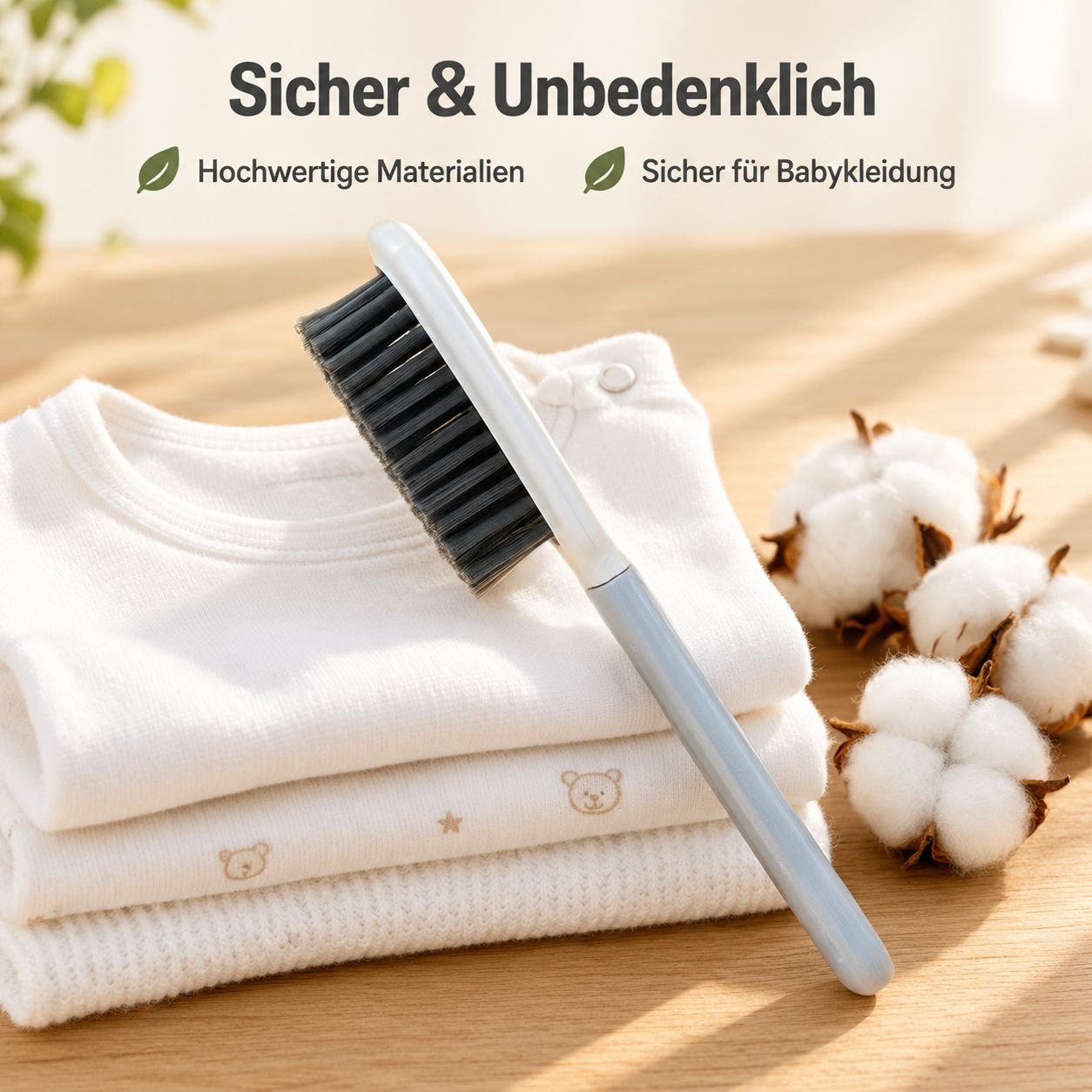 Handliche Bürste zur Schuhpflege und Textilreinigung
