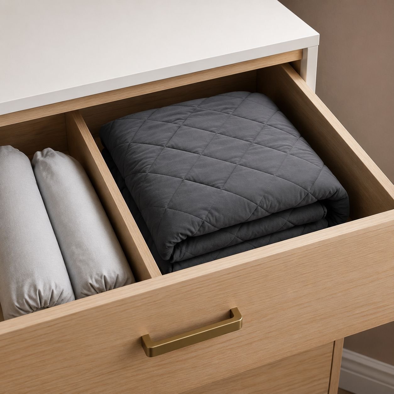 Soft and stylish gravity blanket for dorms