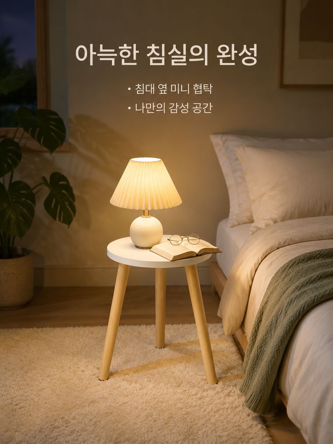 창의적인 원형 소형 테이블