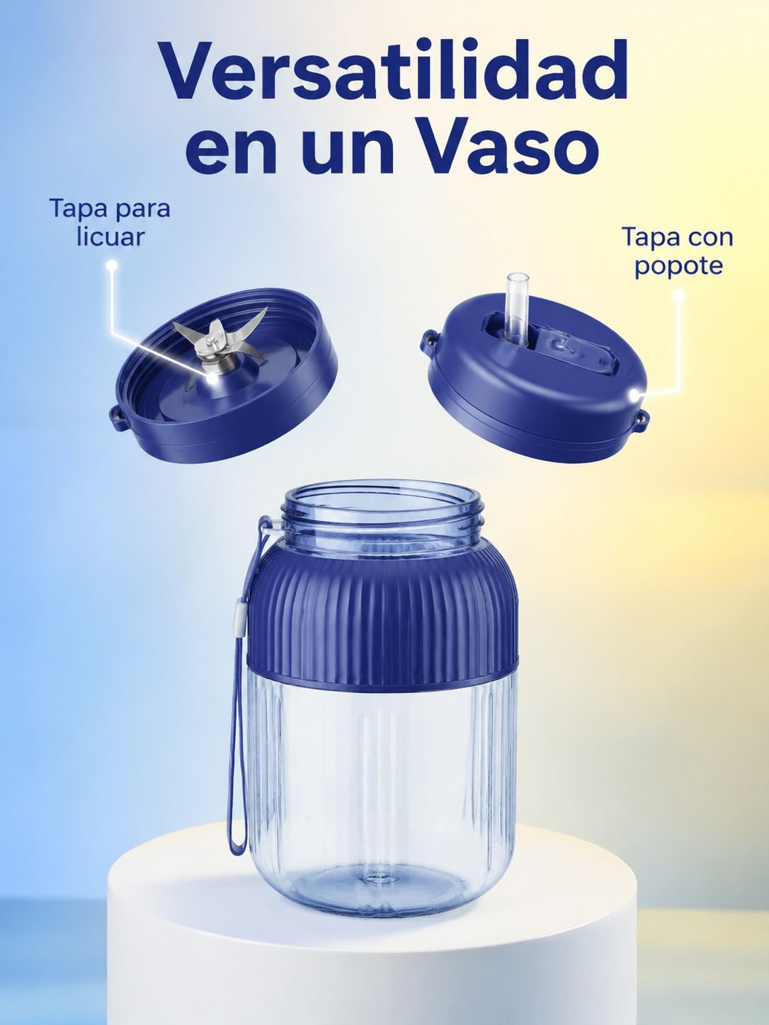 Vaso exprimidor inalámbrico recargable multifunción para jugos de frutas