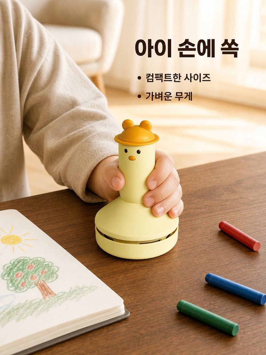 아동용 휴대용 탁상 청소기