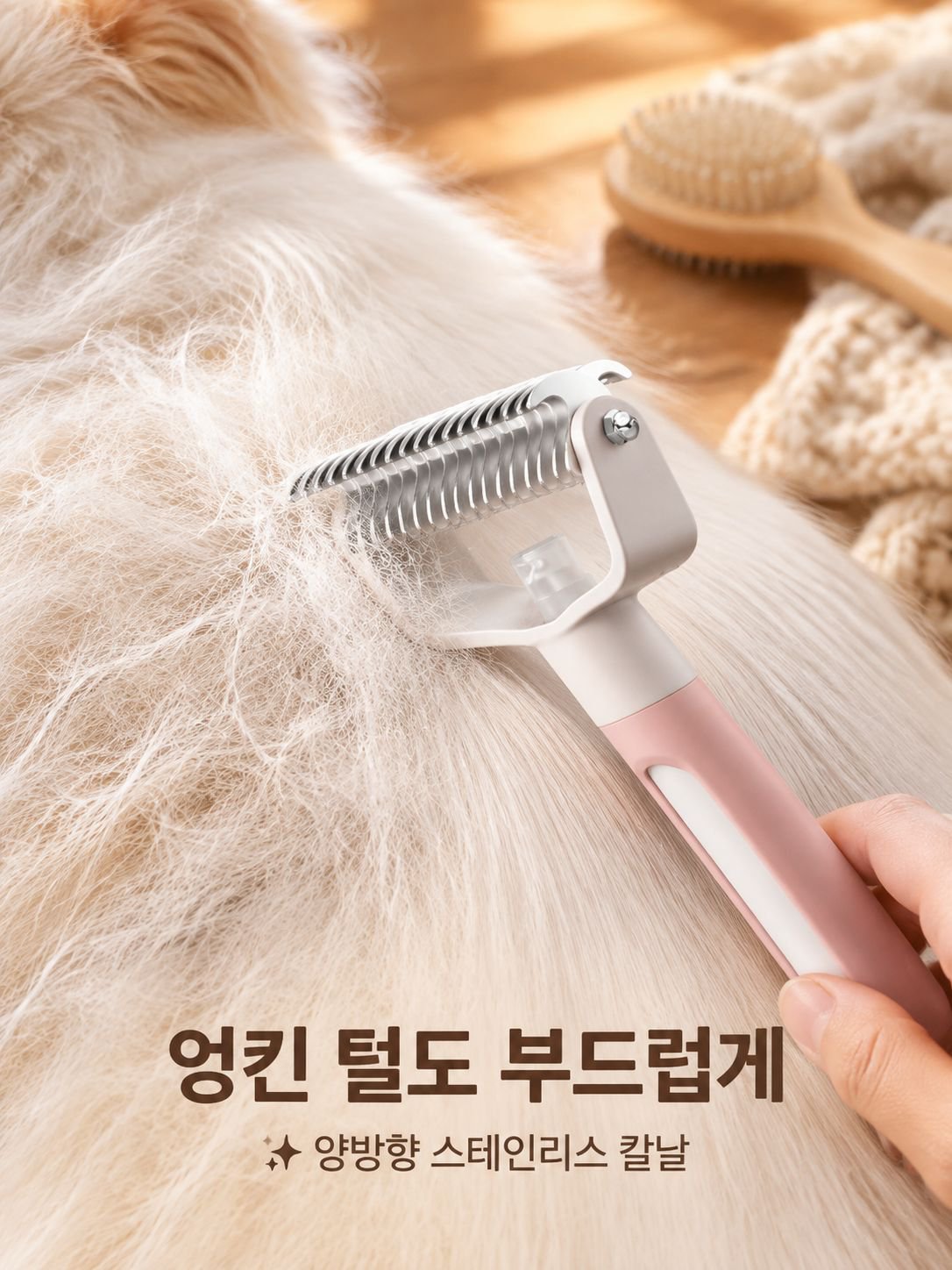 반려동물 털 관리 및 청소 도구 