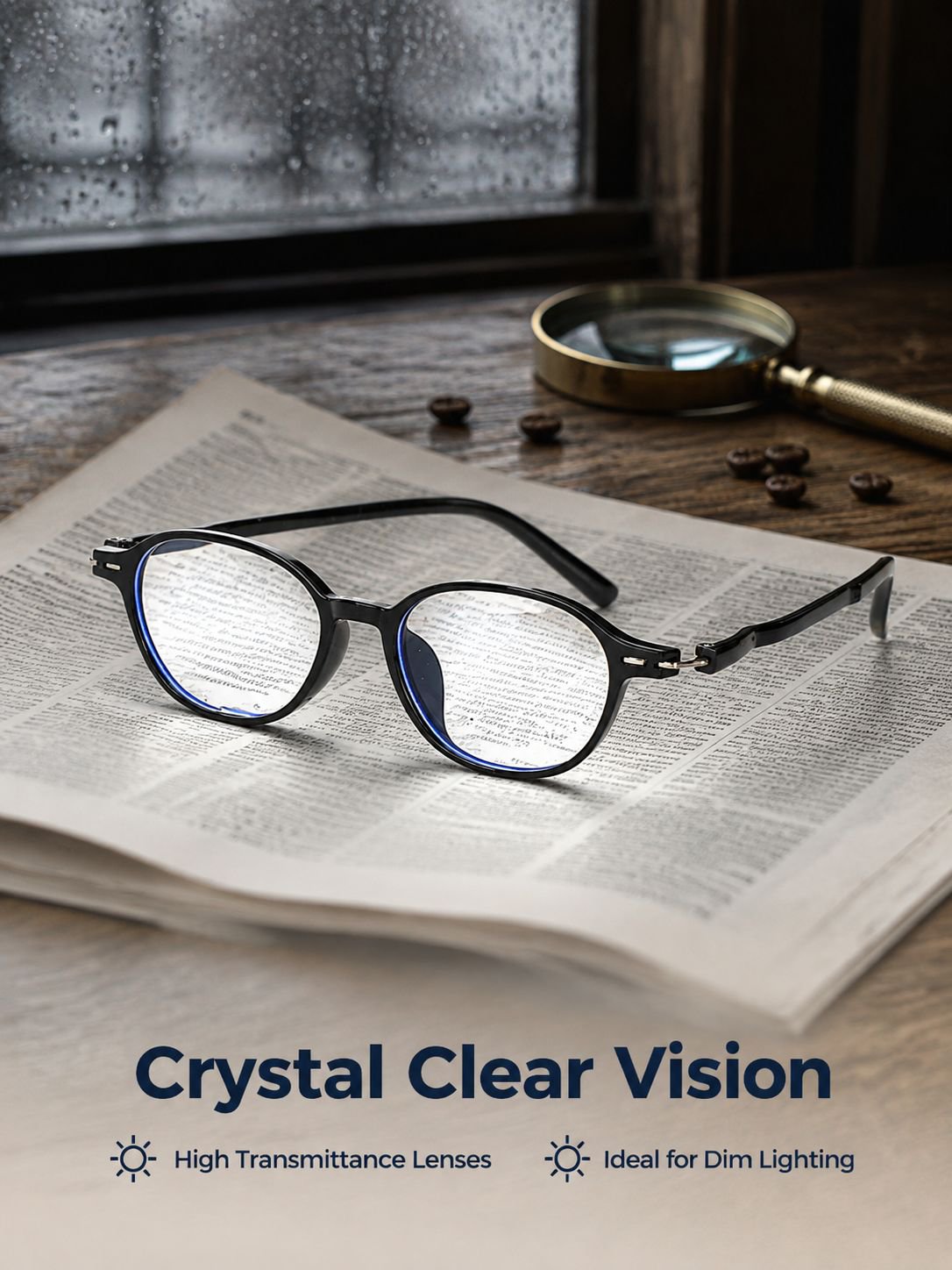 Ultra-light Oval Frame Blue Light Blocking Reading Glasses