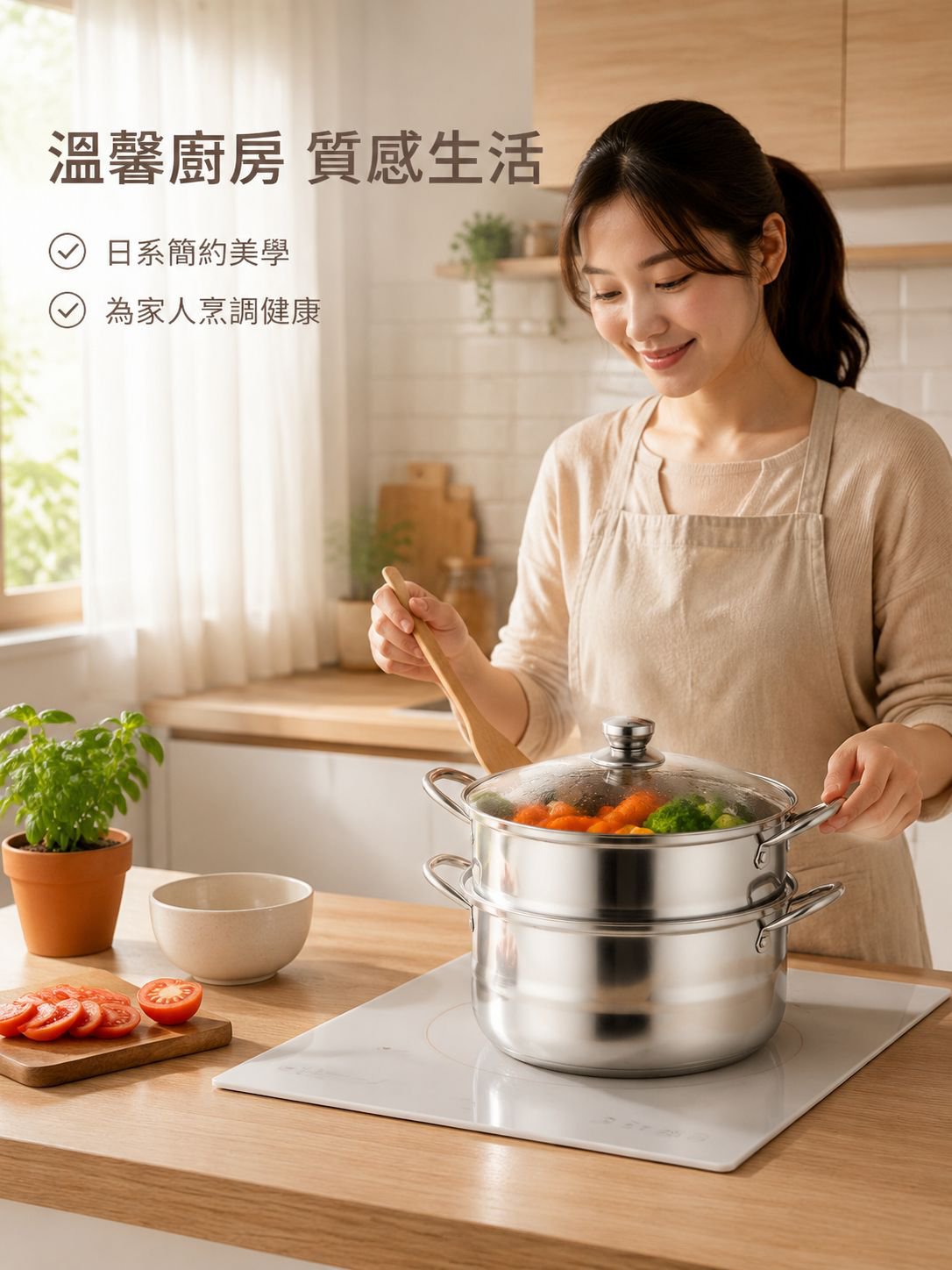 不锈鋼雙層蒸鍋