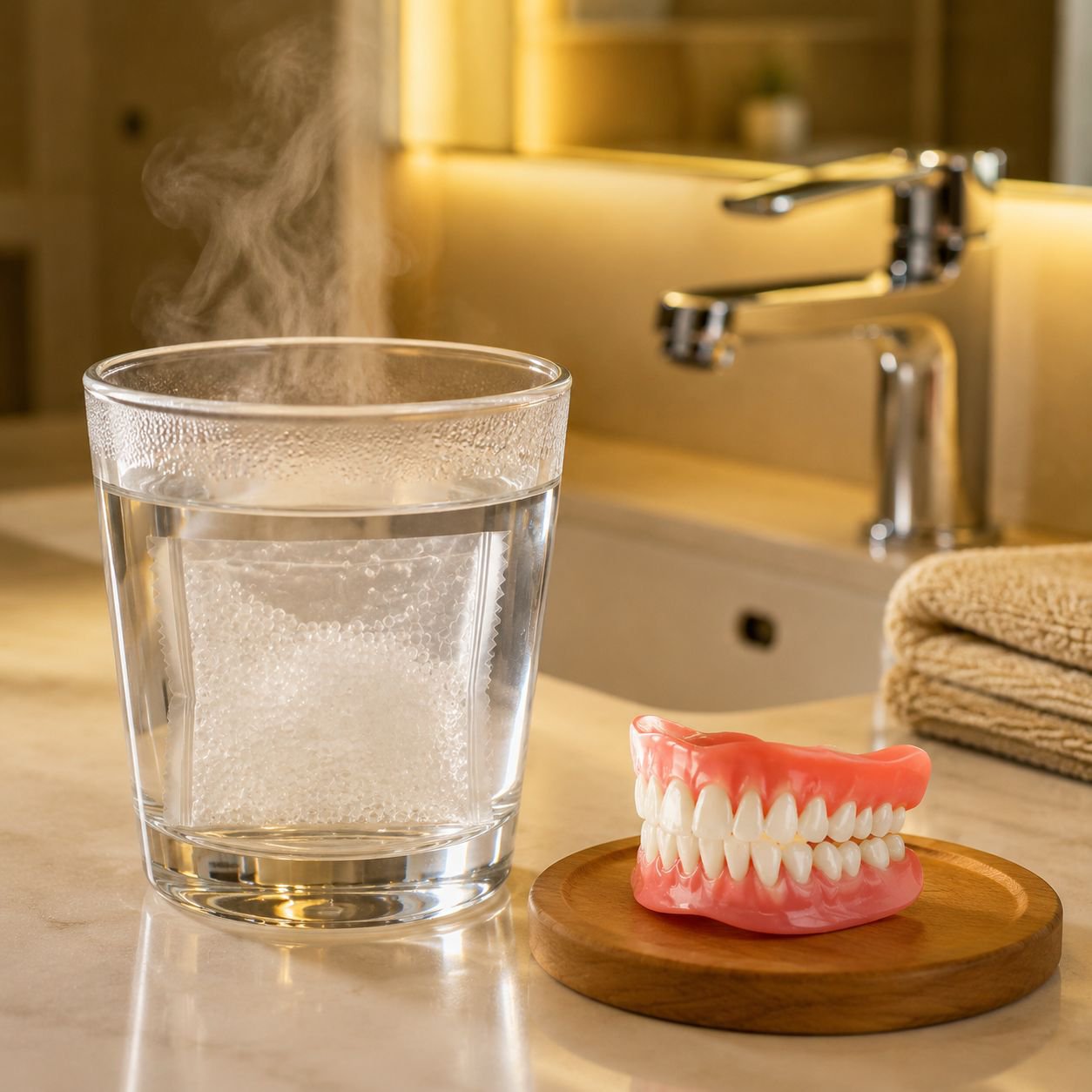 Comfortable and Aesthetic Denture Cosmetic Kit, Seamless Fit for Improved Smile